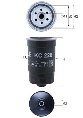Mahle fuel filter for - mahle,